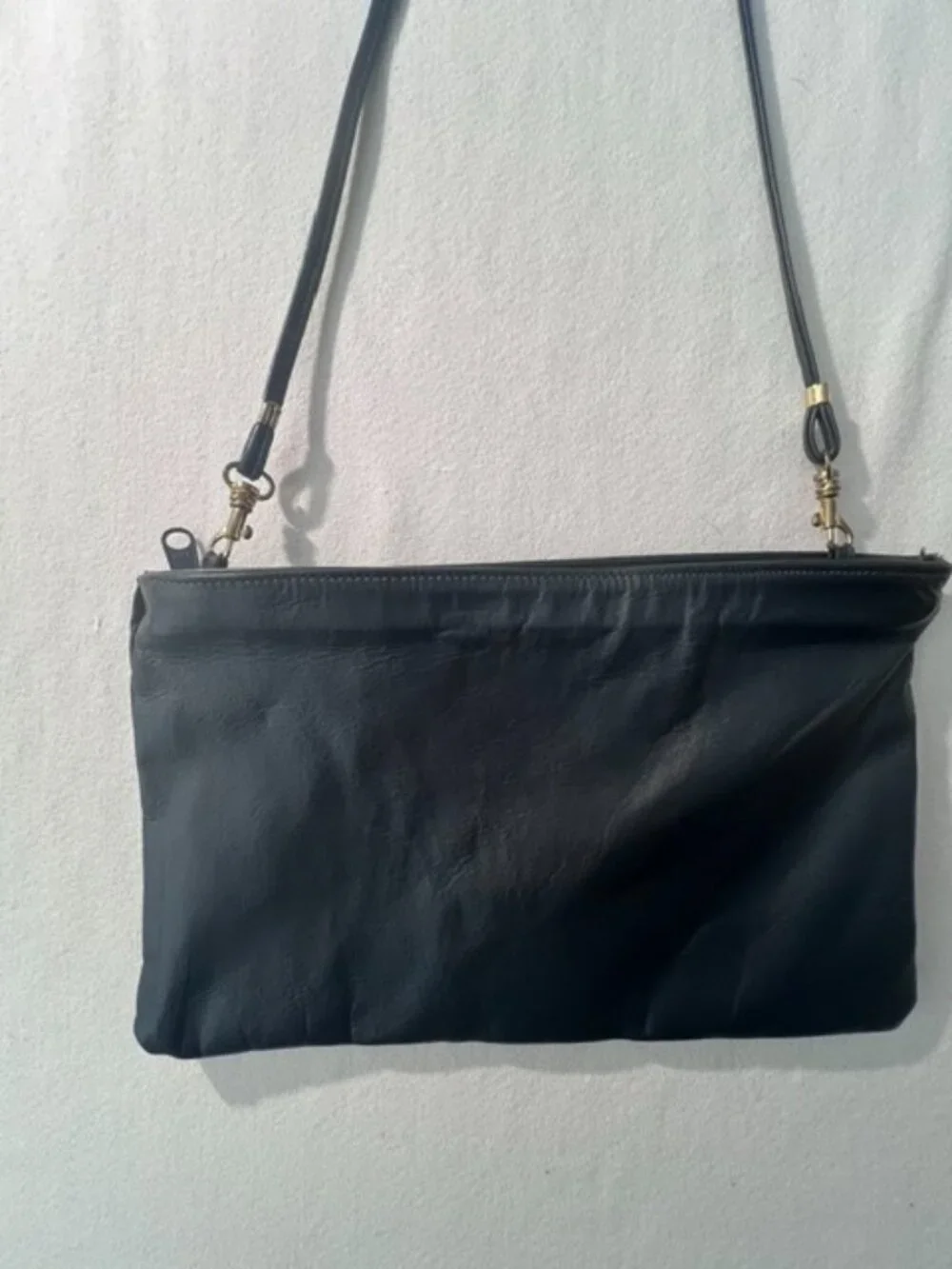 Vintage Juliette Genuine Leather Handbag made in U.S.A. minimalist 11x7